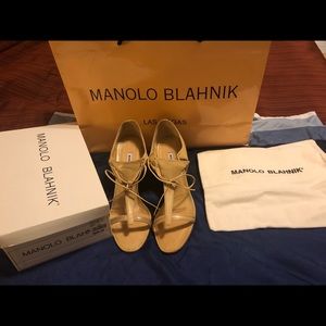 Manolo Blahnik Shoes Orlaf Calf Sahara